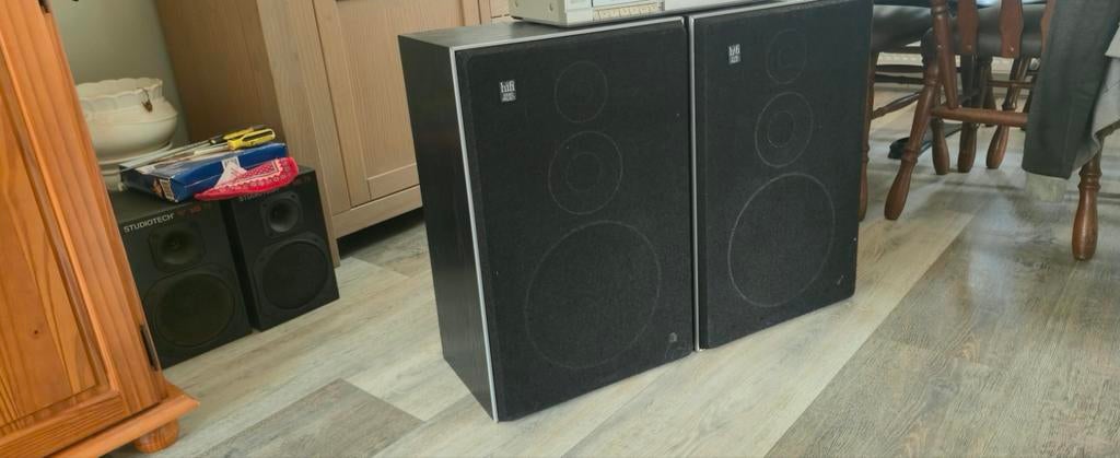 Hifi boxen met muziekinstallatie, Audio, Tv en Foto, Stereo-sets, Ophalen