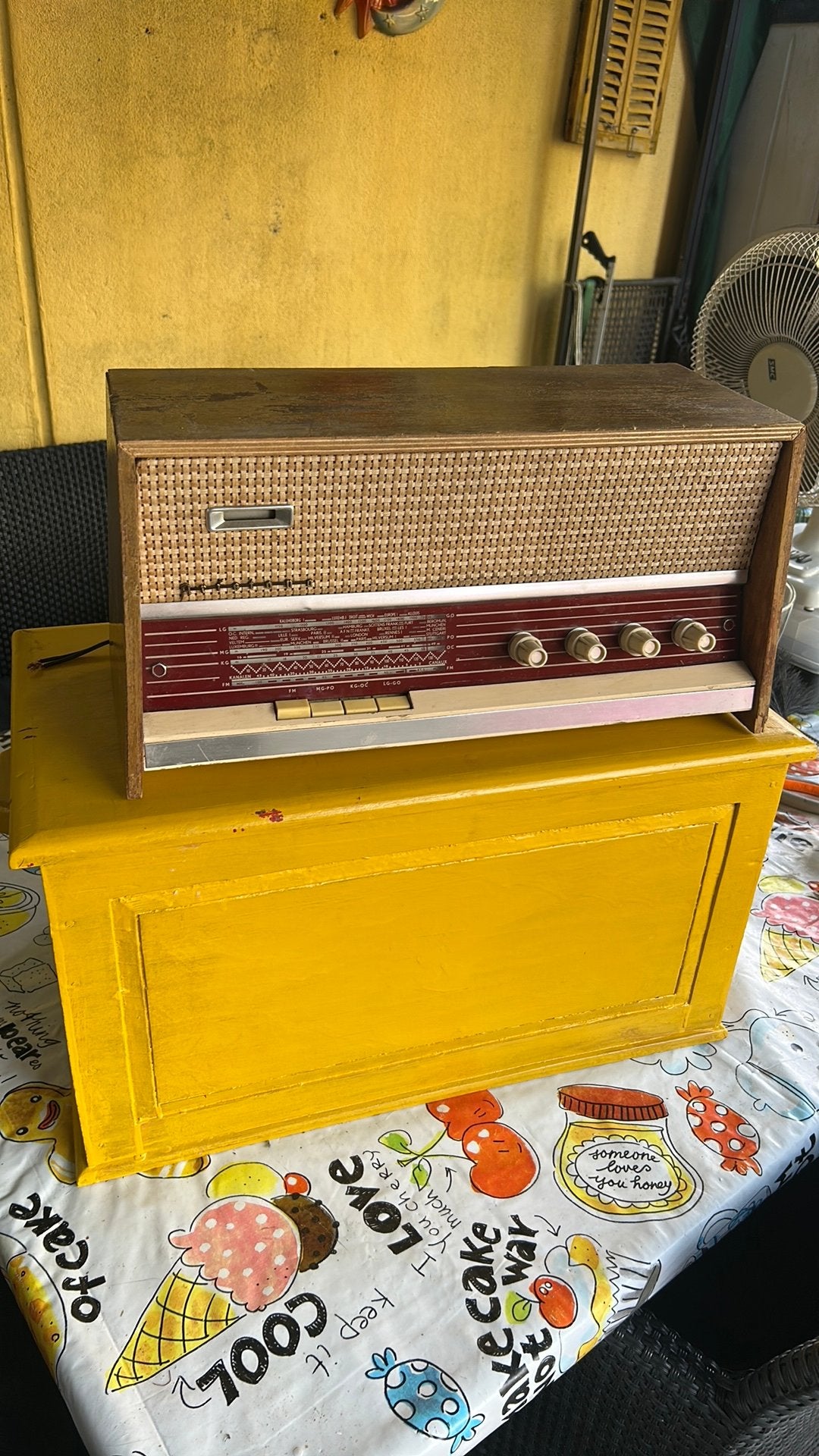 Vintage buizenradio Aristona, Ophalen of Verzenden