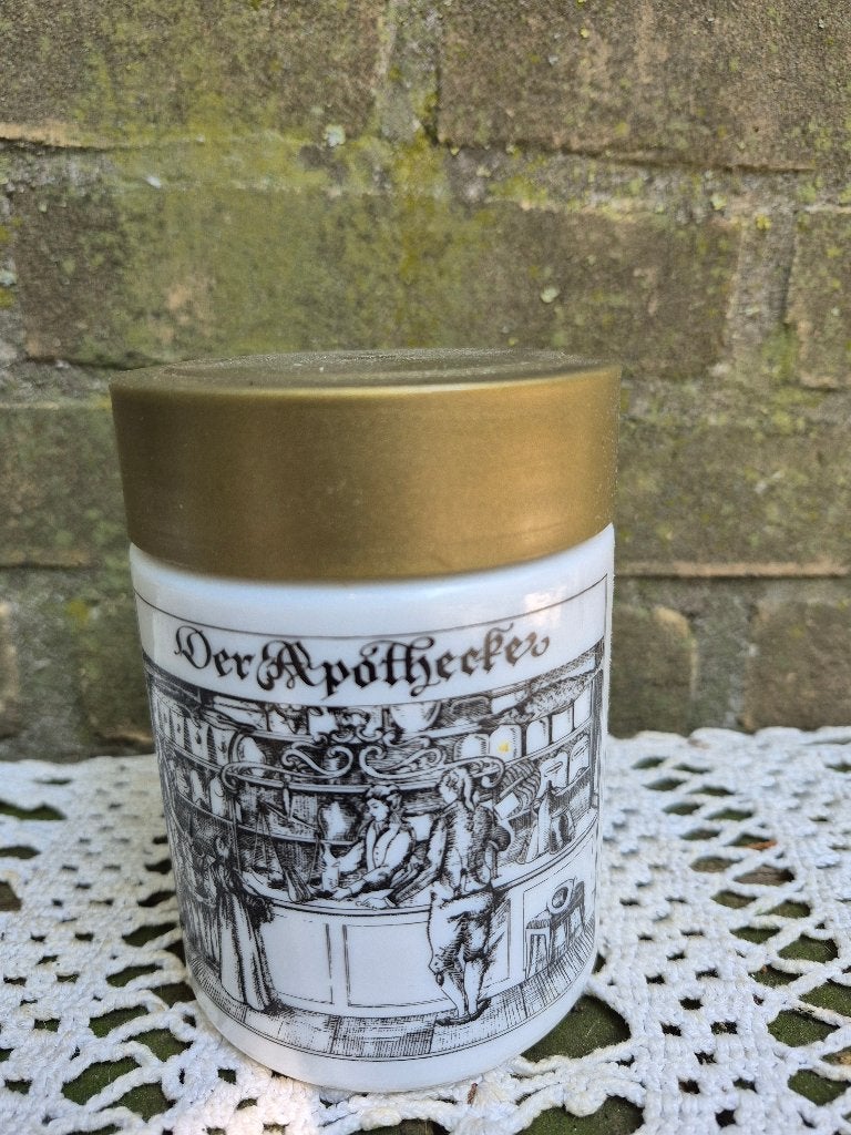 vintage opaline pot, Ophalen of Verzenden, Zo goed als nieuw, Glas