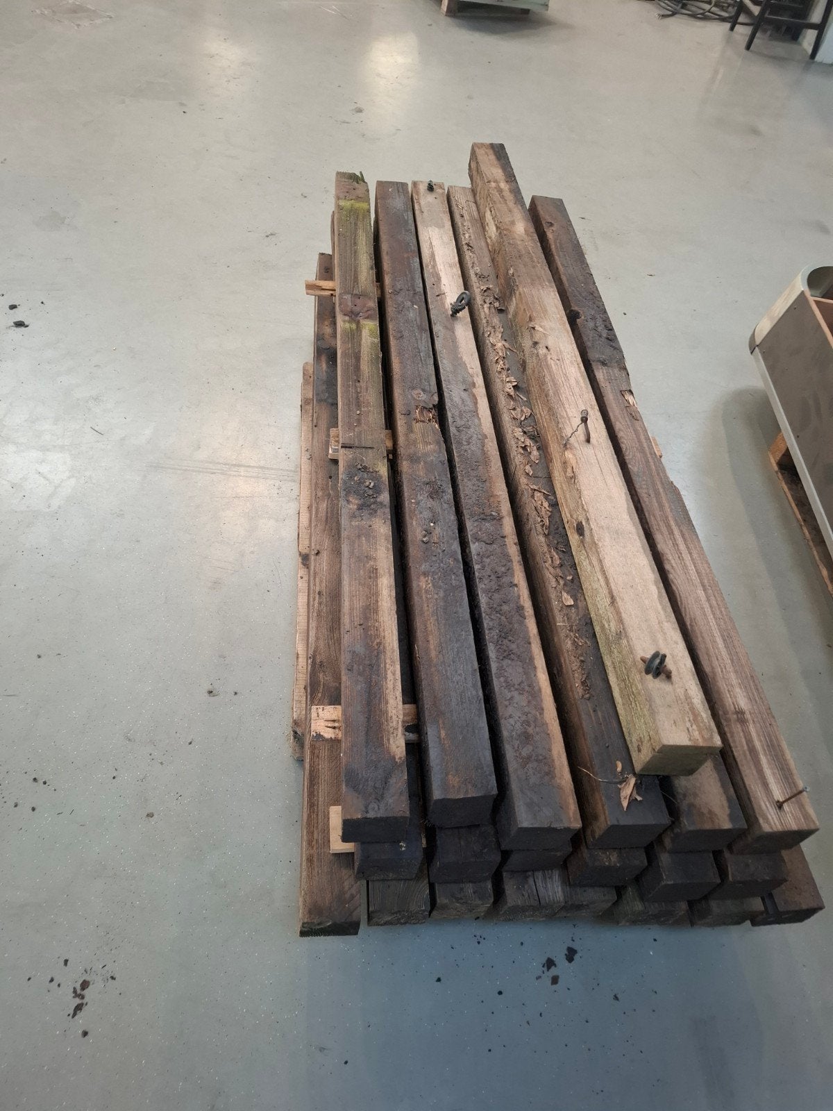 21 Geïmpregneerde Palen 10x10x200 cm - Goede Kwaliteit, Ophalen, Zo goed als nieuw, 180 tot 250 cm, Palen
