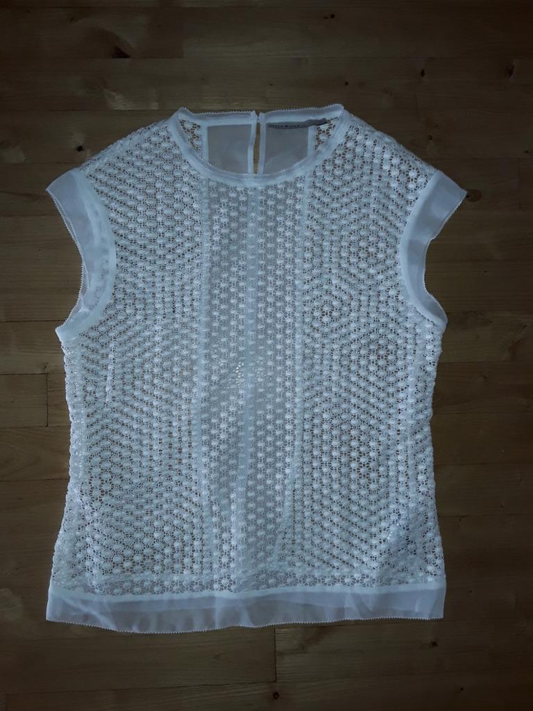 Off white transparante blouse van Karen Millen mt 40, Maat 38/40 (M), Karen Millen, Wit, Ophalen of Verzenden