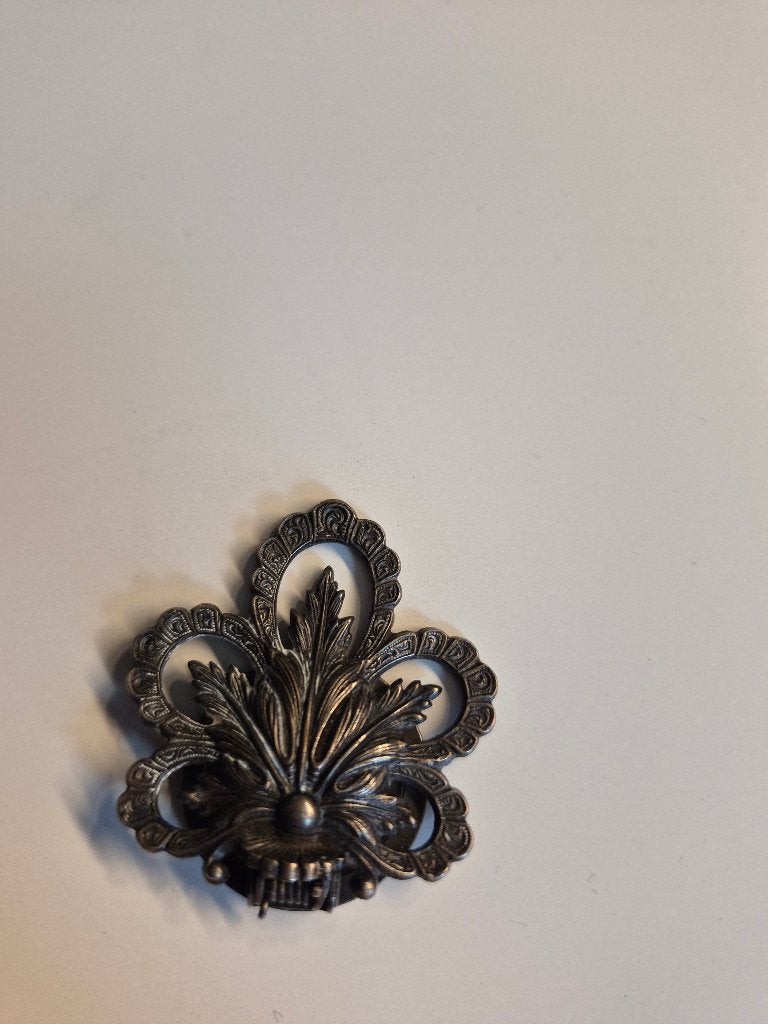 Vintage SASA sjaalclip/kledingclip '50/'70, Ophalen of Verzenden, Gebruikt, Zilver, Overige materialen