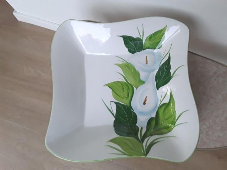 Prachtige grote Italiaanse schaal "Ceramiche e Maioliche, Ophalen of Verzenden, Zo goed als nieuw, Overige stijlen, Schaal of Schalen