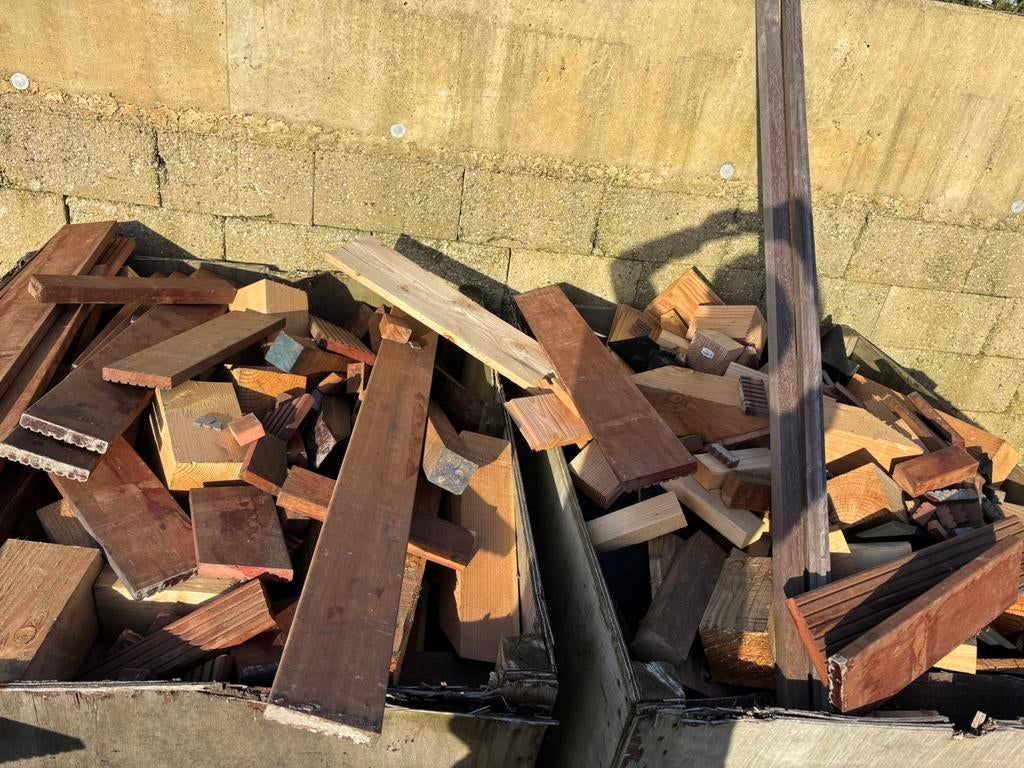 Haard hout verschillende soorten, Tuin en Terras, 3 tot 6 m³, Ophalen, Overige houtsoorten, Blokken