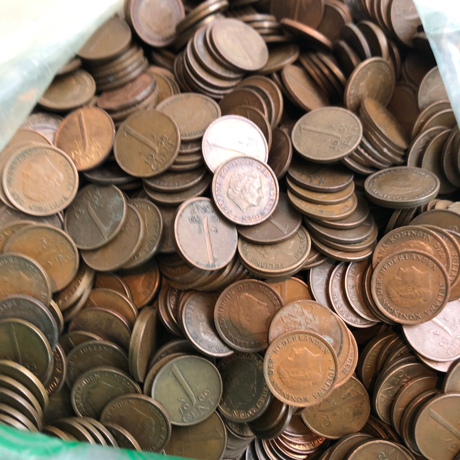 Partij Nederlandse munten (centen), Postzegels en Munten, Munten | Nederland, Ophalen of Verzenden, Koningin Juliana, 1 cent, Losse munt