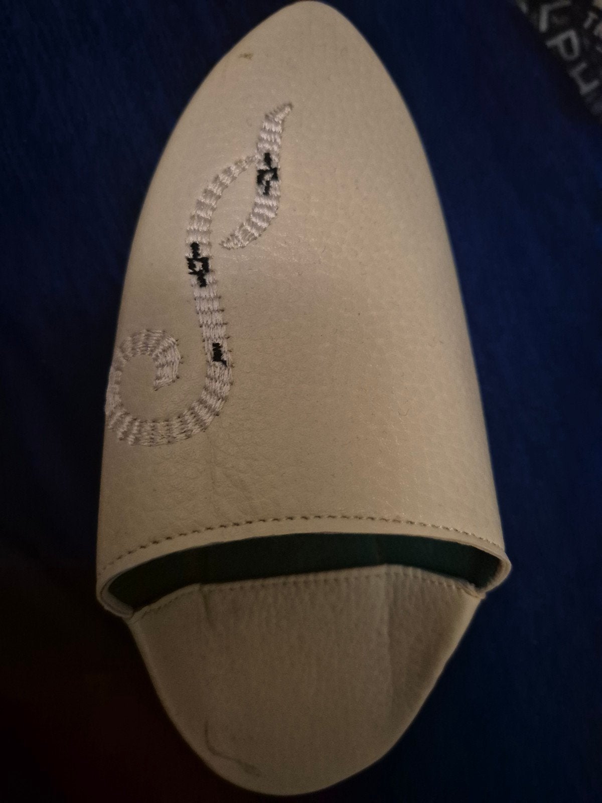 Leren Marokkaanse pantoffels met borduursel - Maat 28, Beige, Nieuw, Ophalen of Verzenden, Onbekend
