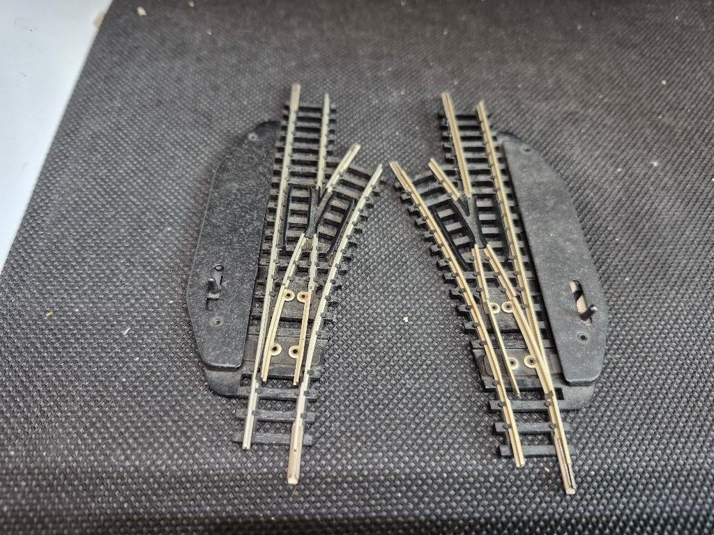 Minitrix 4951/53 - handwisselset L/R 24 graden (16527), Gebruikt, Gelijkstroom, Trix, Rails