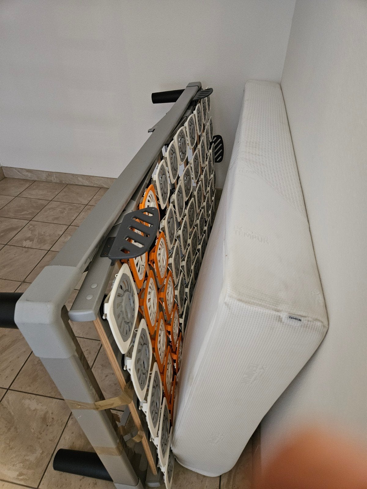 Lattenbodem en matras (Tempur), Ophalen