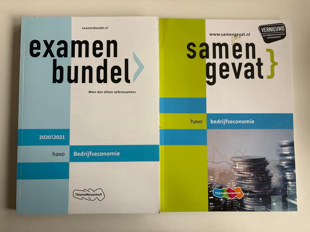 Examenbundel & Samengevat Bedrijfseconomie Havo 2020/2021, Ophalen of Verzenden, Gamma, Zo goed als nieuw, HBO