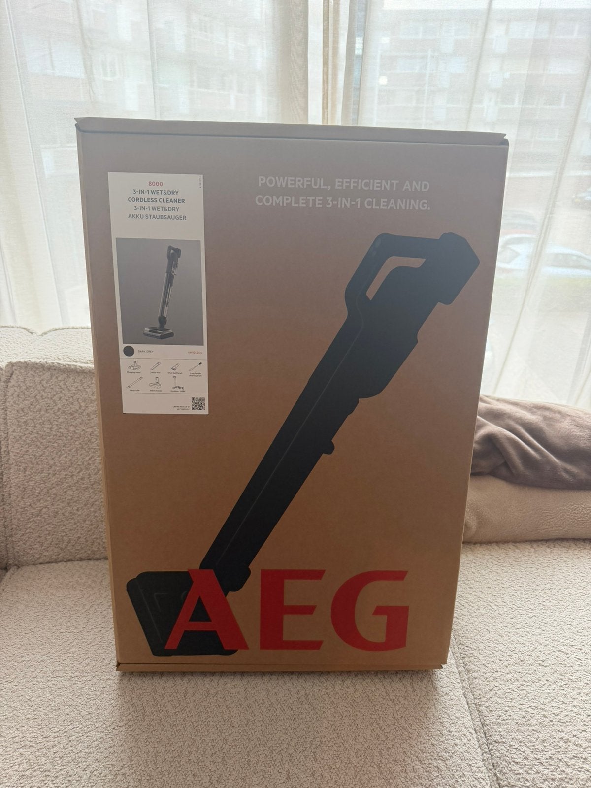 AEG 8000 3-in-1 Wet&Dry Accu Stofzuiger - Nieuw in doos, Witgoed en Apparatuur, Ophalen of Verzenden, Reservoir, Nieuw, Draadloos