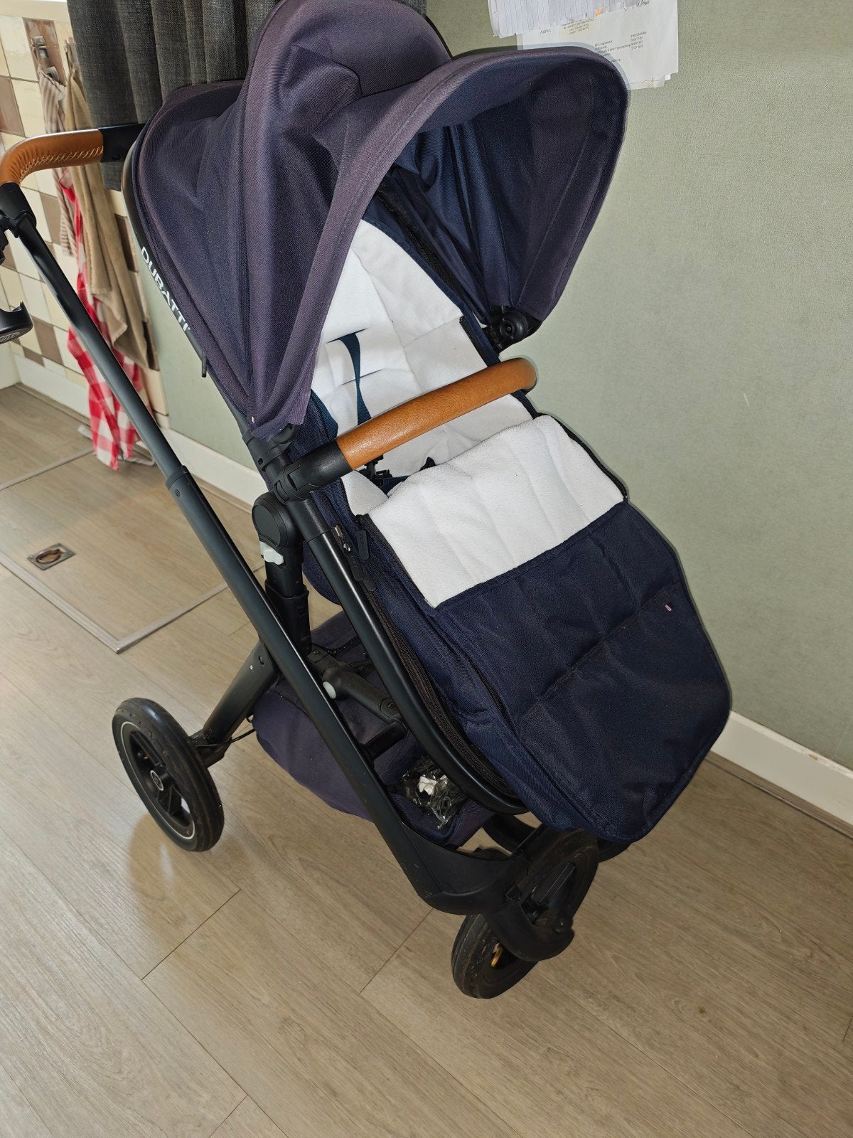 Dubatti kinderwagen met diverse accessoires, Gebruikt, Luchtbanden, Combiwagen, Ophalen