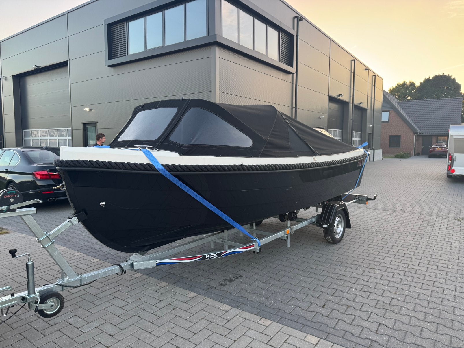 Sloep Family 495 Deluxe inclusief trailer, Watersport en Boten, Ophalen, Gebruikt, 5 m, 2 m