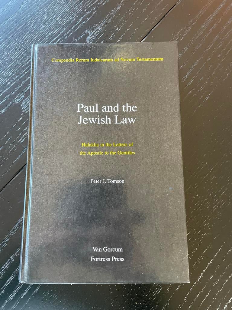 Paul and the Jewish Law - Peter J. Tomson, Ophalen of Verzenden, Zo goed als nieuw, Christendom | Protestants