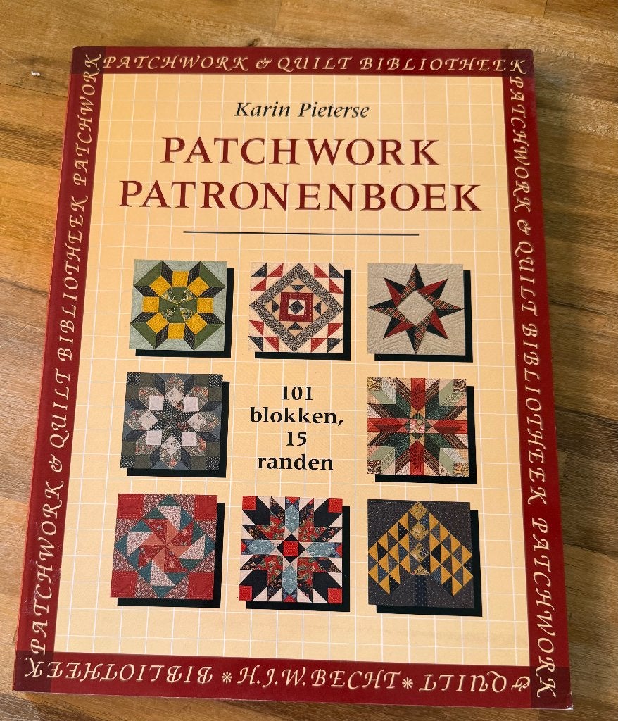 Patchwork patronenboek Karin Pieterse, Gelezen, Ophalen of Verzenden, Karin Pieterse, Borduren en Naaien