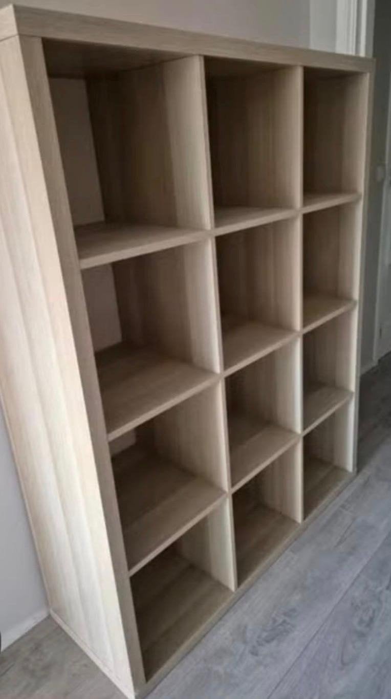 IKEA Kallax 4x3 Vakkenkast Boekenkast - Licht Hout, Met plank(en), Gebruikt, 100 tot 150 cm, 100 tot 150 cm
