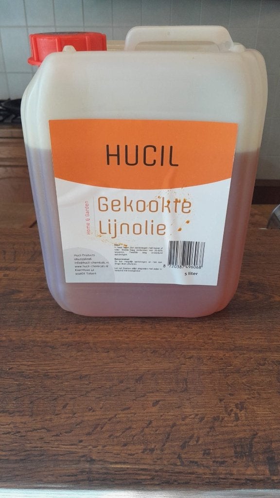 Hucil gekookte lijnolie voor hout, Minder dan 5 liter, Ophalen