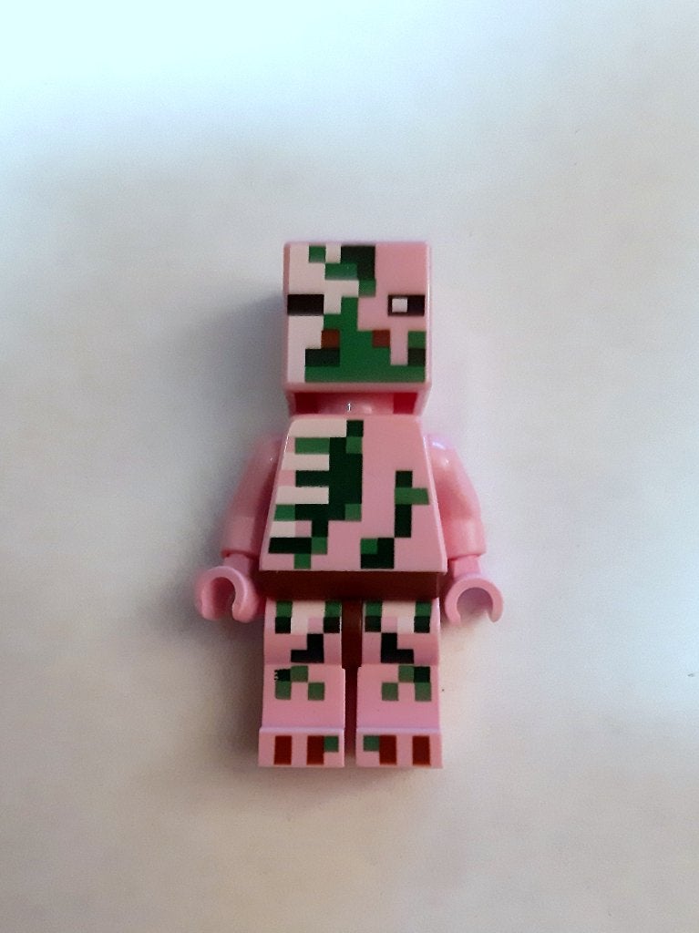 min021: Zombie Pigman, Minecraft, Lego, Ophalen of Verzenden, Zo goed als nieuw