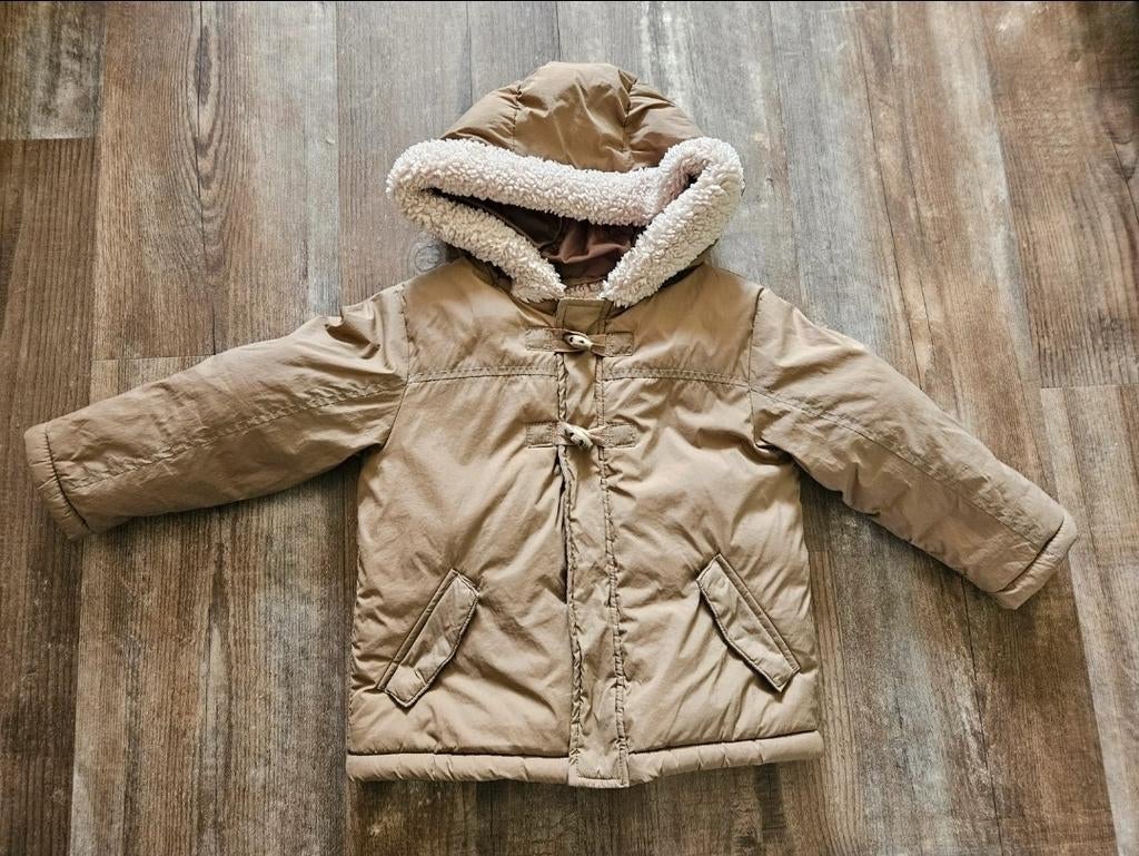 Mango - winterjas camel - teddy gevoerd - maat 104, Kinderen en Baby's, Kinderkleding | Maat 104, Ophalen, Jongen of Meisje, Mango