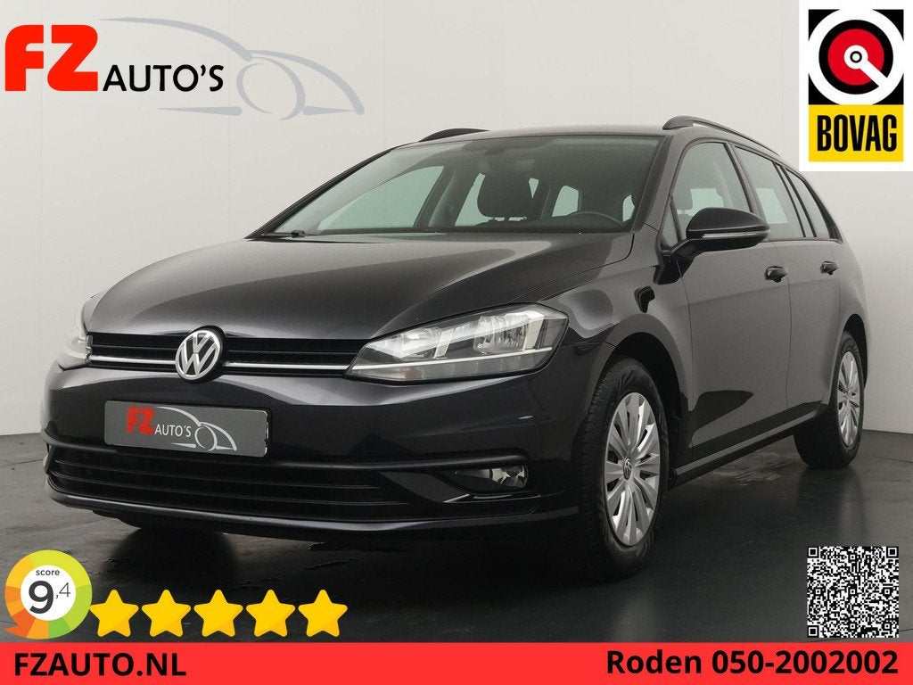 Volkswagen Golf Variant 1.0 TSI Trendline - Navigatie - Clim, Auto's, Volkswagen, Gebruikt, Zwart, Origineel Nederlands, 3 cilinders