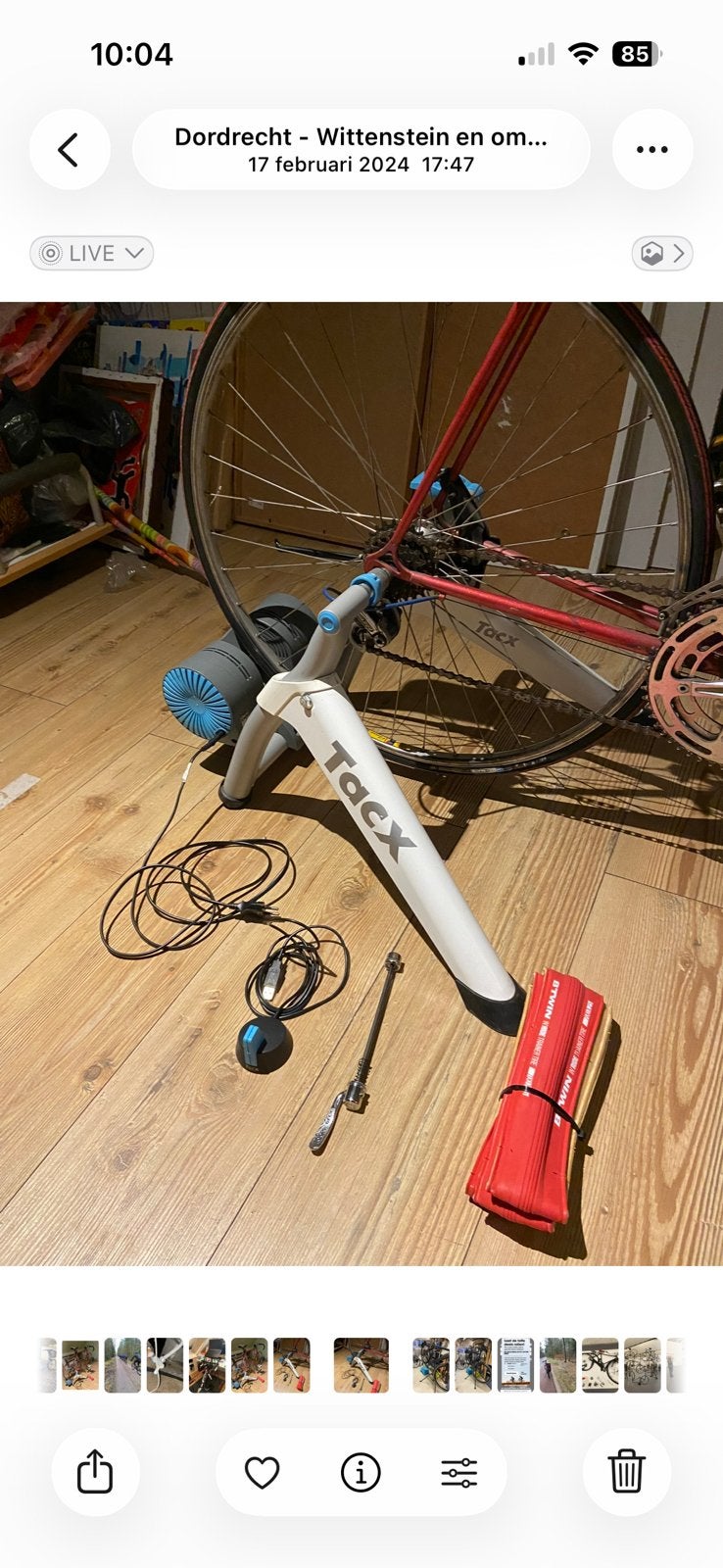 Te koop TACX met bijbehorende attributen., Ophalen of Verzenden, Gebruikt, Frame, Overige materialen