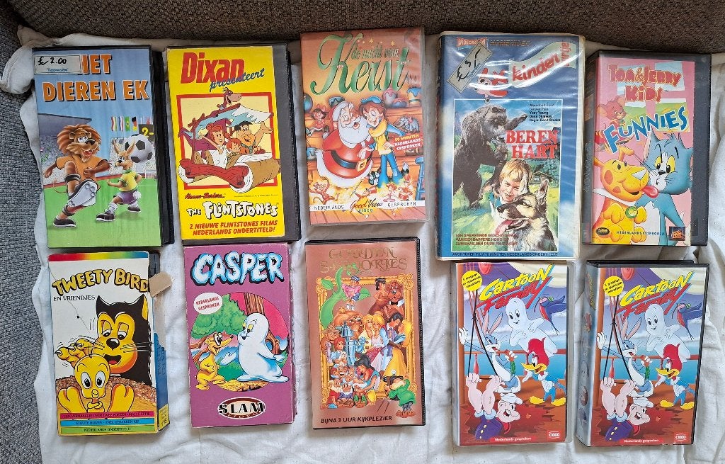 10 x vhs videobanden voor kinderen. zie foto., Gebruikt, Alle leeftijden, Ophalen of Verzenden, Kinderprogramma of -film