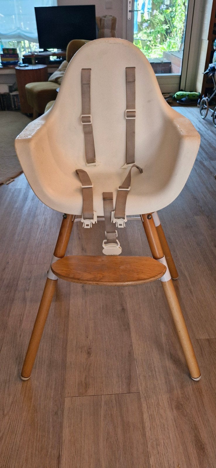 Childwood witte kinderstoel, Ophalen, Gebruikt, Overige typen, Gordel(s)