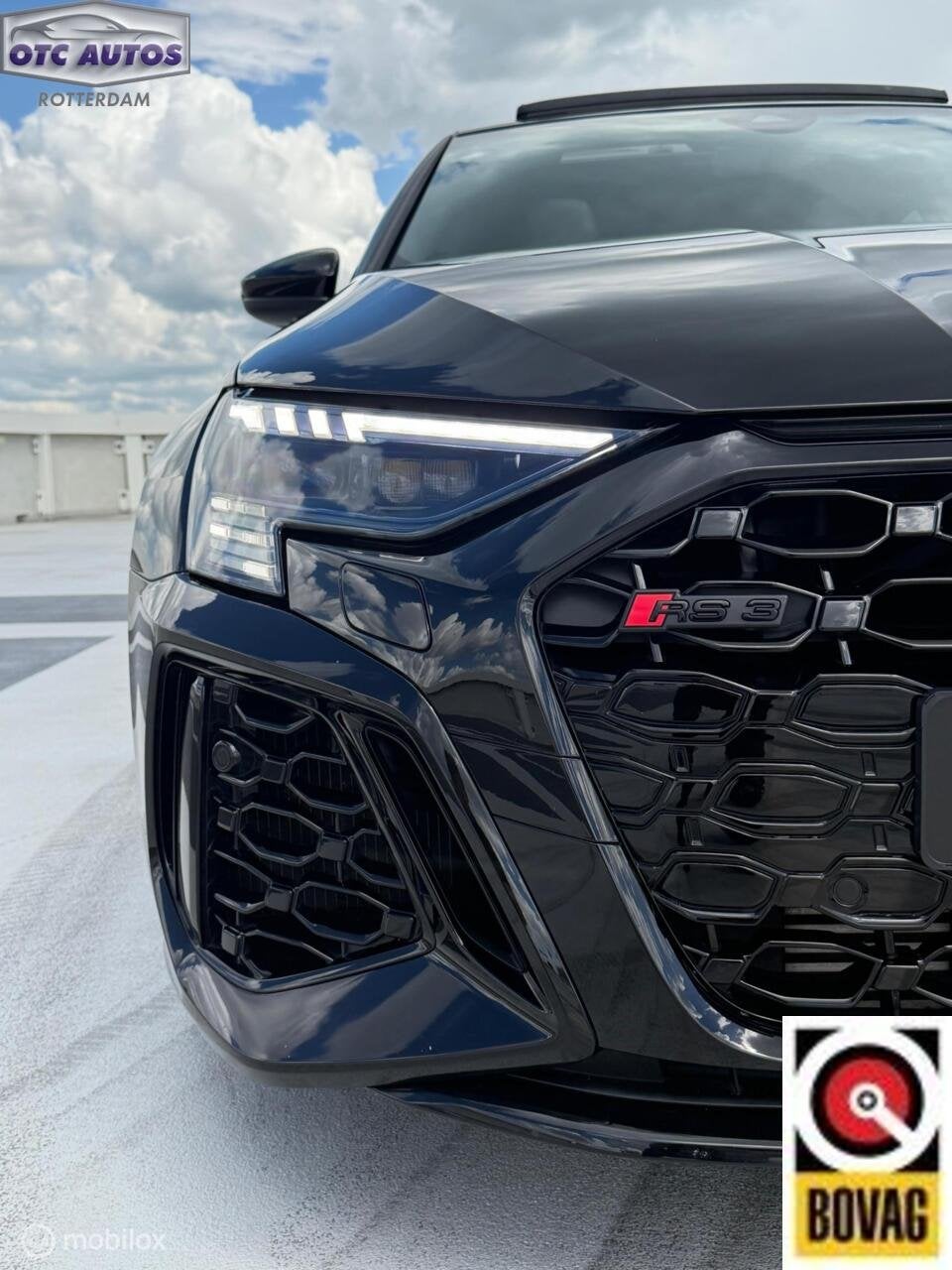 Audi RS 3 2.5 TFSI RS 3 quattro full options Pan. schuifdak, Auto's, Automaat, 12 maanden, Gebruikt, Zwart