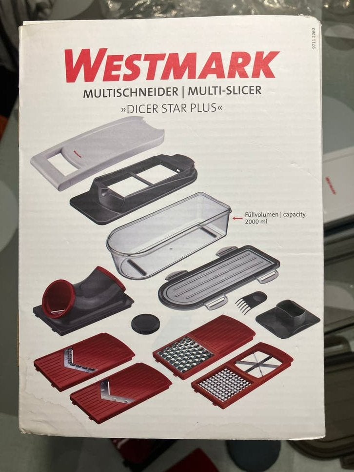 Westmark Multisnijder | Multi-Slicer Dicer Star Plus, Huis en Inrichting, Keuken | Keukenbenodigdheden, Kunststof, Nieuw, Ophalen of Verzenden