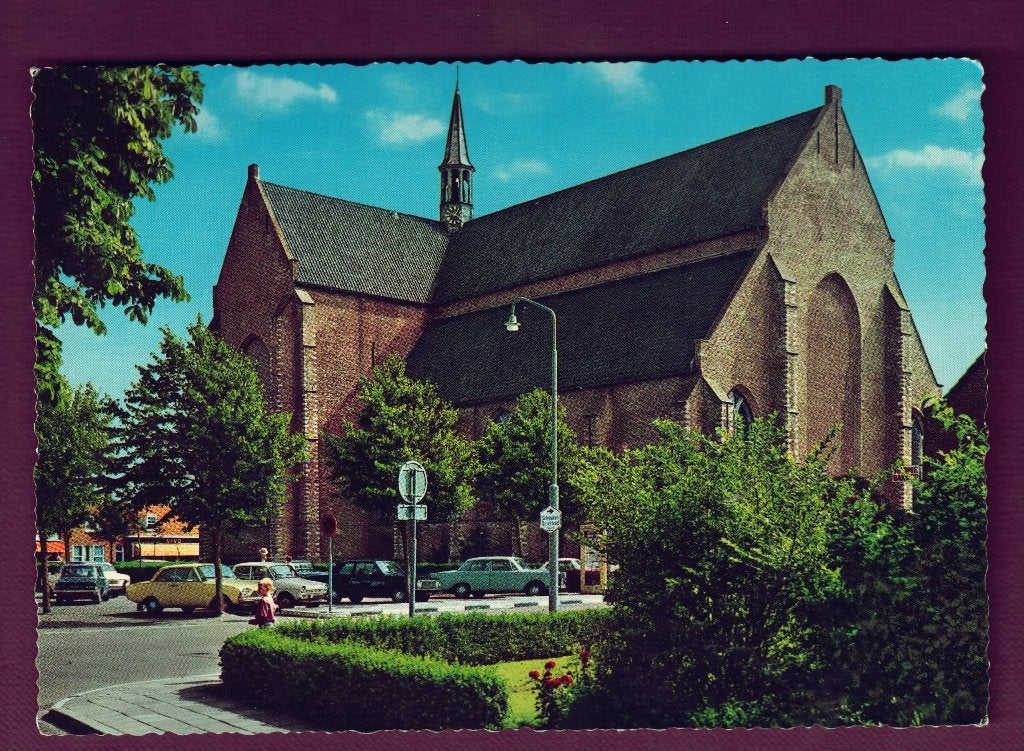 Haamstede (Zld.) - Ned. Herv. Kerk (auto's, verkeersborden), Ophalen of Verzenden, 1960 tot 1980, Ongelopen, Zeeland