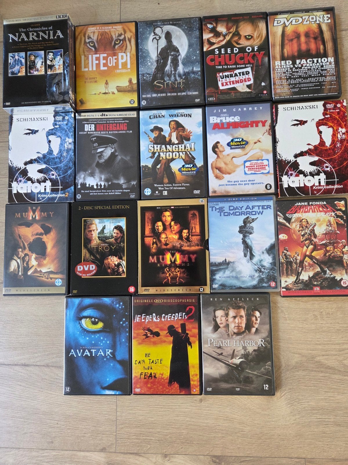 actie en thriller films, Vanaf 16 jaar, Ophalen, Zo goed als nieuw