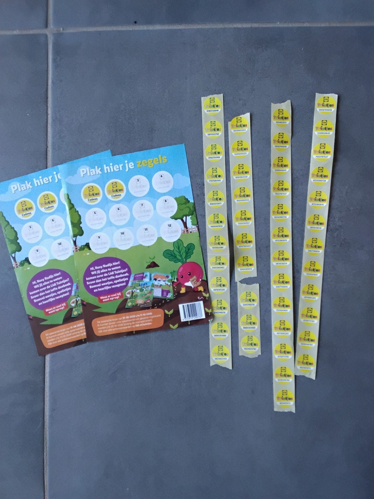 51 zegels Lidl tuintjes., Lidl, Ophalen of Verzenden