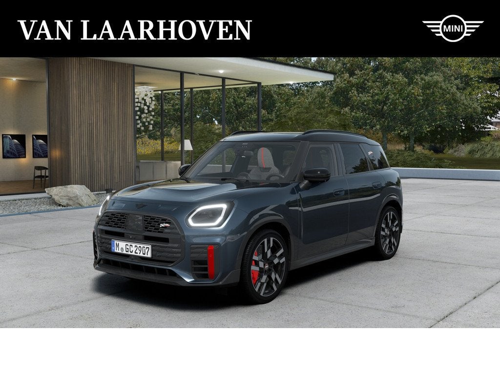 MINI Countryman John Cooper Work ALL4 Automaat / Pakket XL /, Auto's, Mini, 1998 cc, Zwart, Leder en Stof, Bedrijf