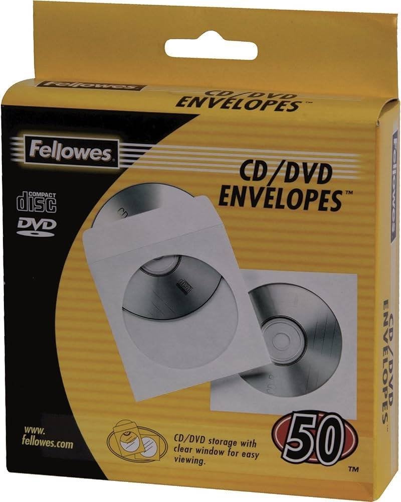 Fellowes CD / DVD enveloppen 30 stuks, Ophalen of Verzenden, Nieuw, Dvd