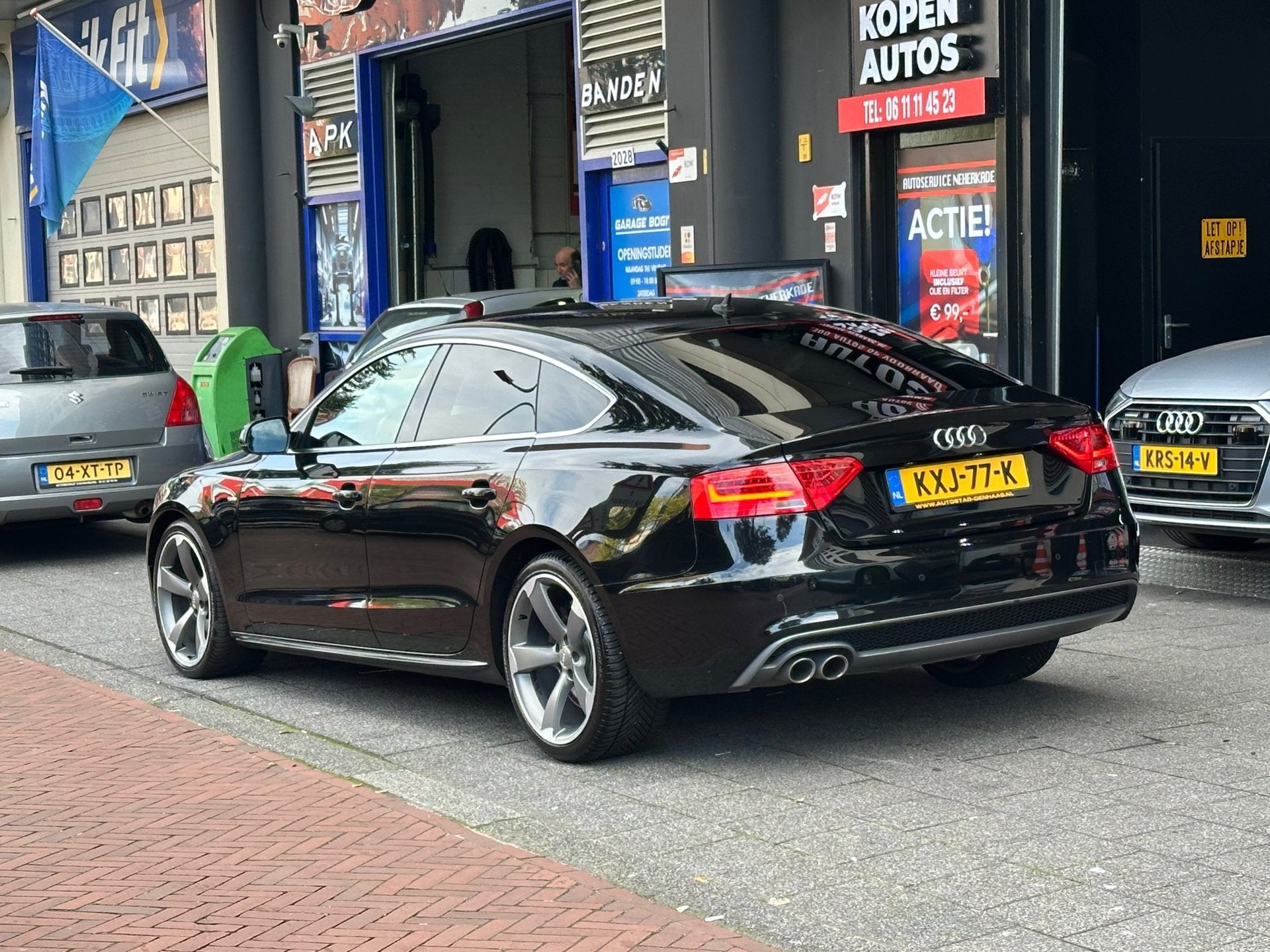 Audi A5 Sportback 2.0 TDI Sport Edition Automaat Leer Navi, Auto's, Gebruikt, Euro 6, 4 stoelen, Zwart