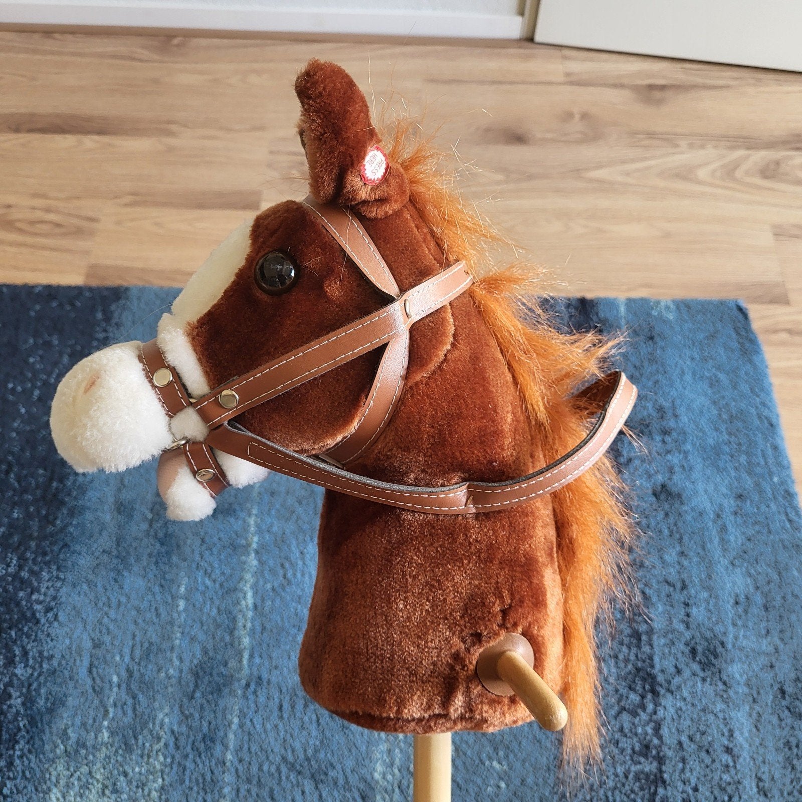 Houten stokpaardje met geluid, Ophalen, Gebruikt, Jongen of Meisje