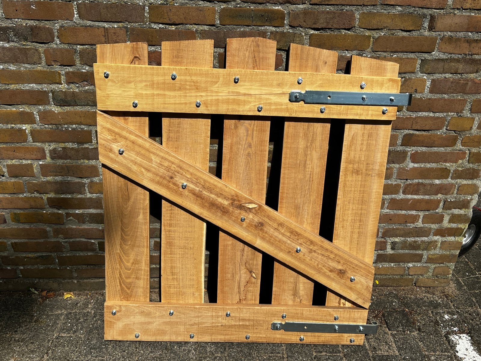 Houten tuinpoort Robinia – 95 x 105 cm – afgeschuind, Ophalen, Nieuw, Noordhuismichael@gmail.com, Hout