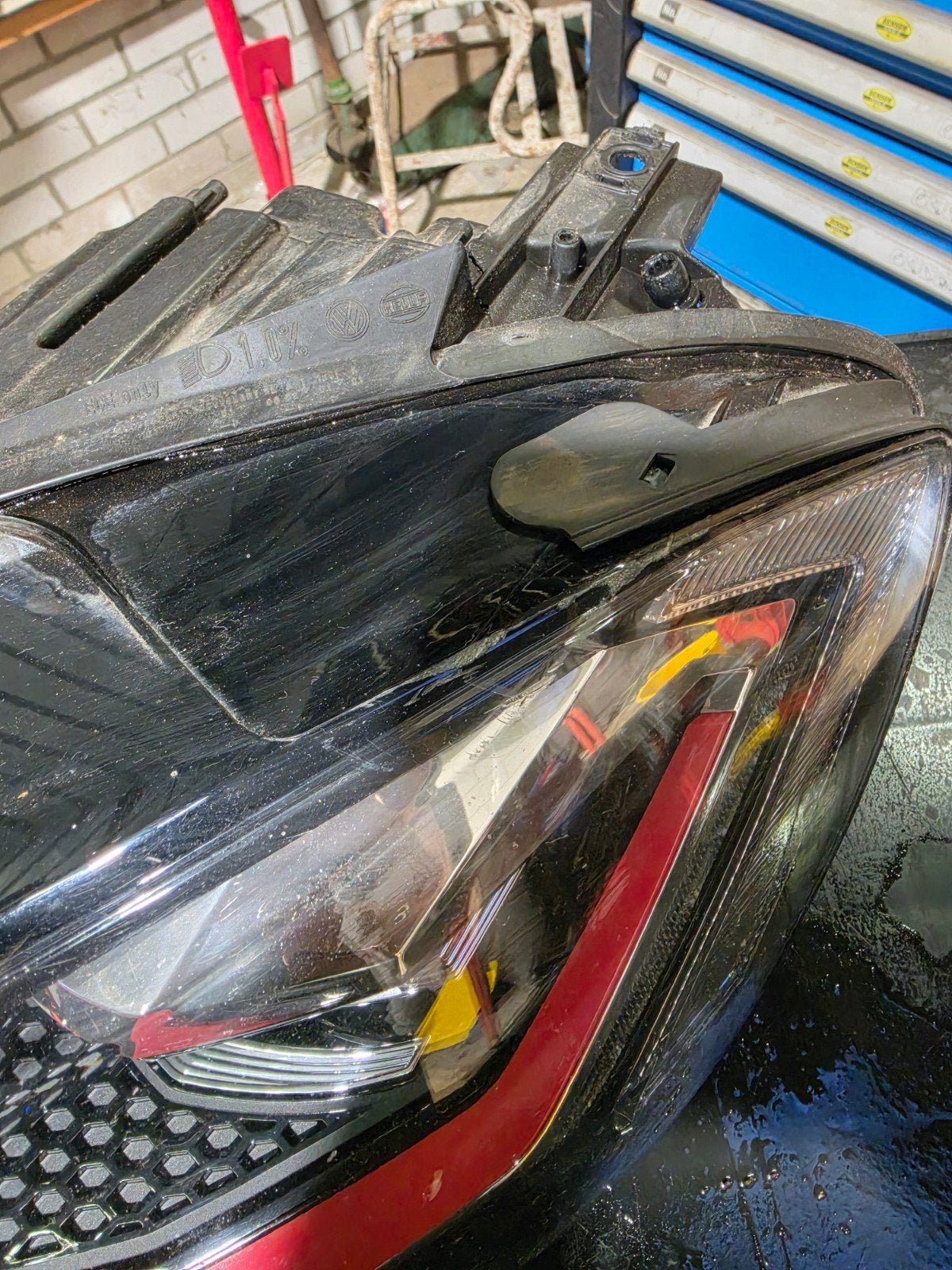 VW Golf 7 Koplampen Set (Links met schade, Rechts intact), Ophalen, Gebruikt, Volkswagen