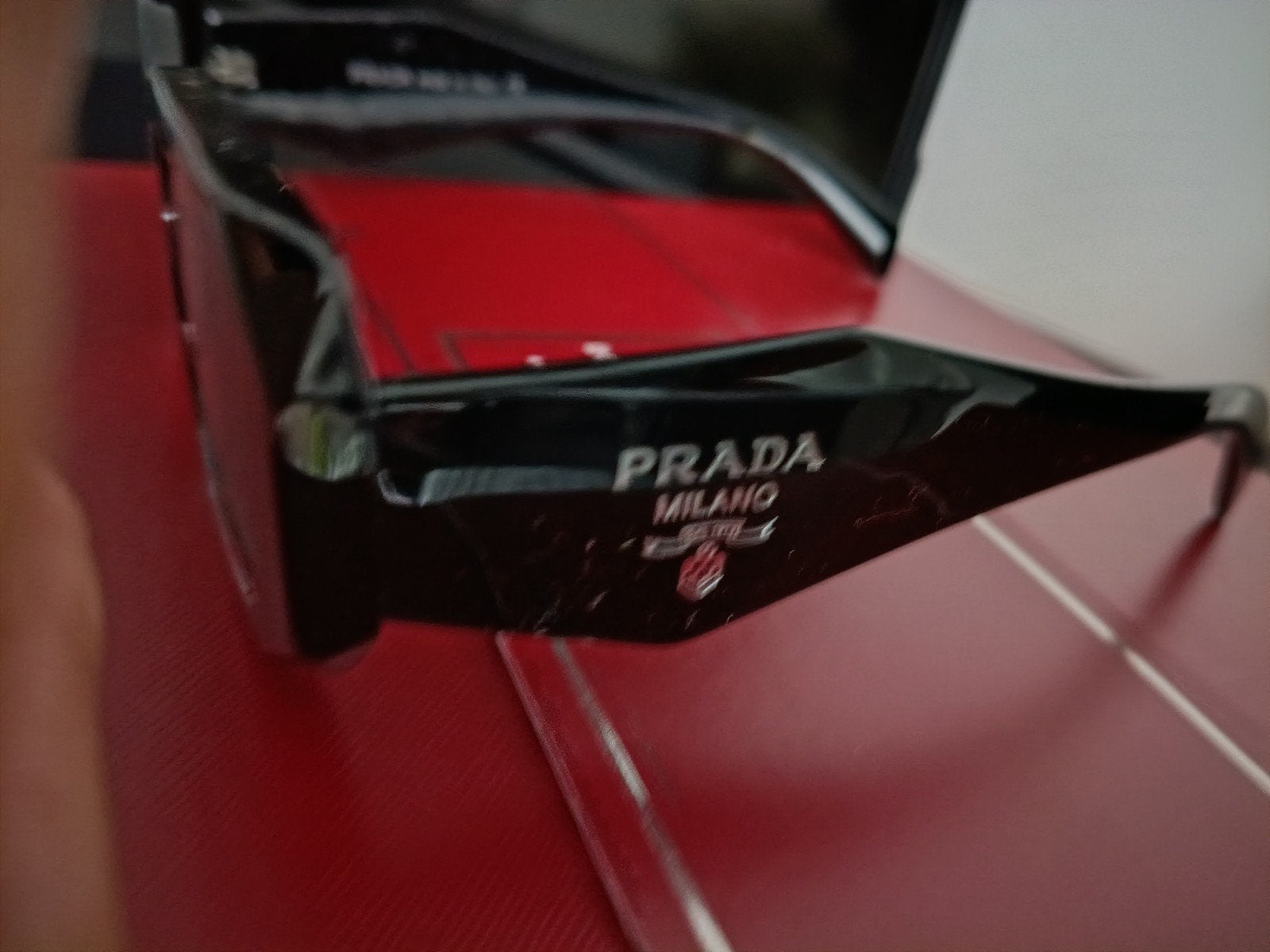 Prada Zonnebril Zwart Nieuw, Ophalen of Verzenden, Nieuw, Zwart, Prada
