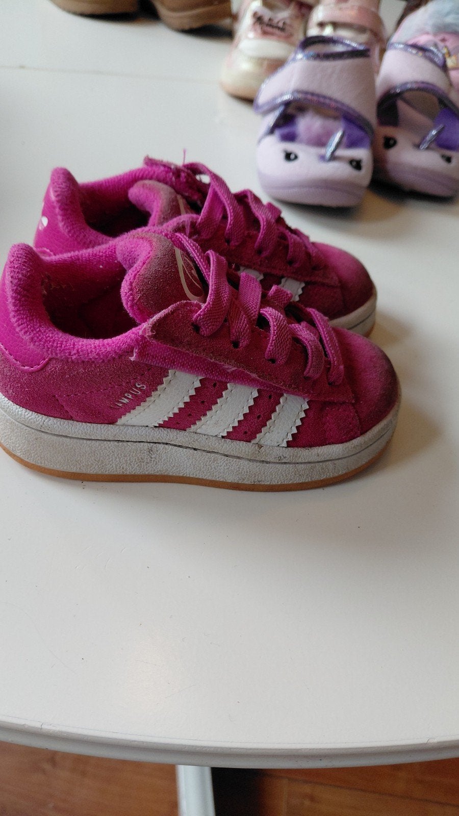 Adidas campus schoenen roze suede maat 23, Ophalen, Gebruikt, Meisje, Schoentjes