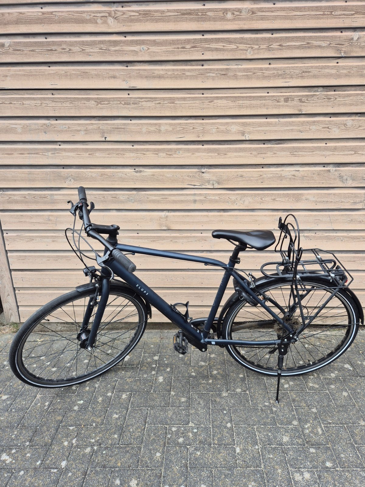 Elops 500 Stadsfiets Heren Maat L - Nieuwe Achterband, Gebruikt, Velgrem, Versnellingen, 57 tot 61 cm
