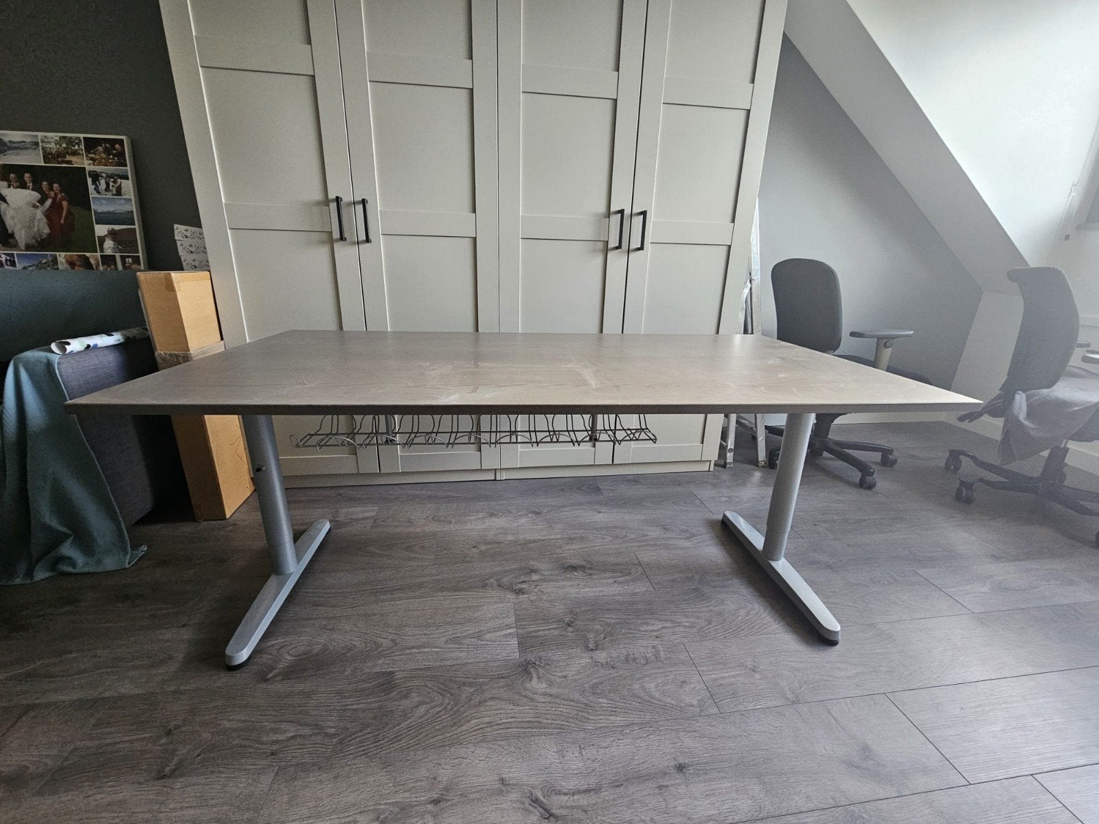IKEA Bureau 160x80 met kabelgoot, Huis en Inrichting, Ophalen, Kabelgoot, Gebruikt, IKEA