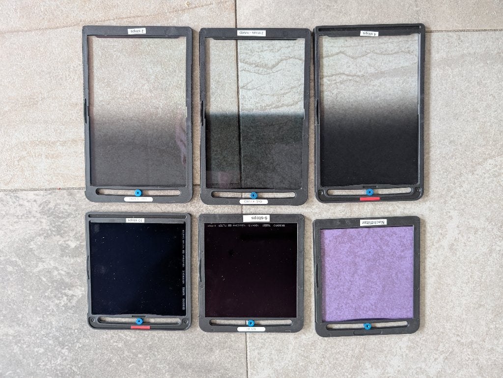 Benro filterset met houder en tas en lensringen, Audio, Tv en Foto, Fotografie | Filters, Overige merken, Met schroefdraad, Zo goed als nieuw