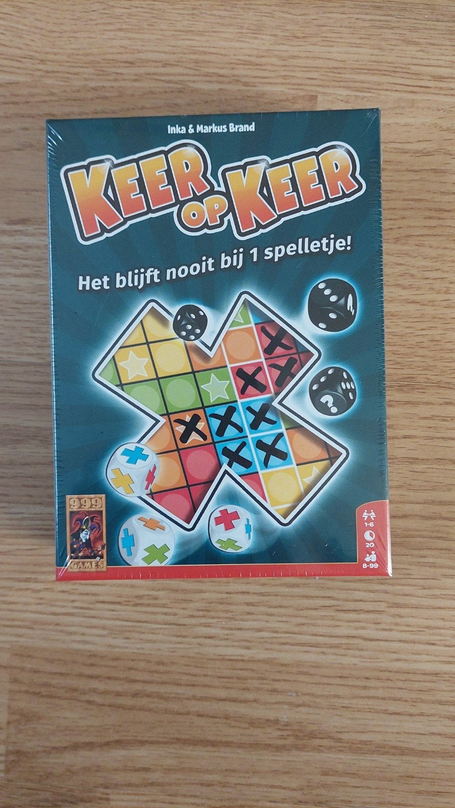 nieuw! Keer op Keer - Het blijft nooit bij 1 spelletje!, Een of twee spelers, Ophalen of Verzenden, Nieuw, 999 Games