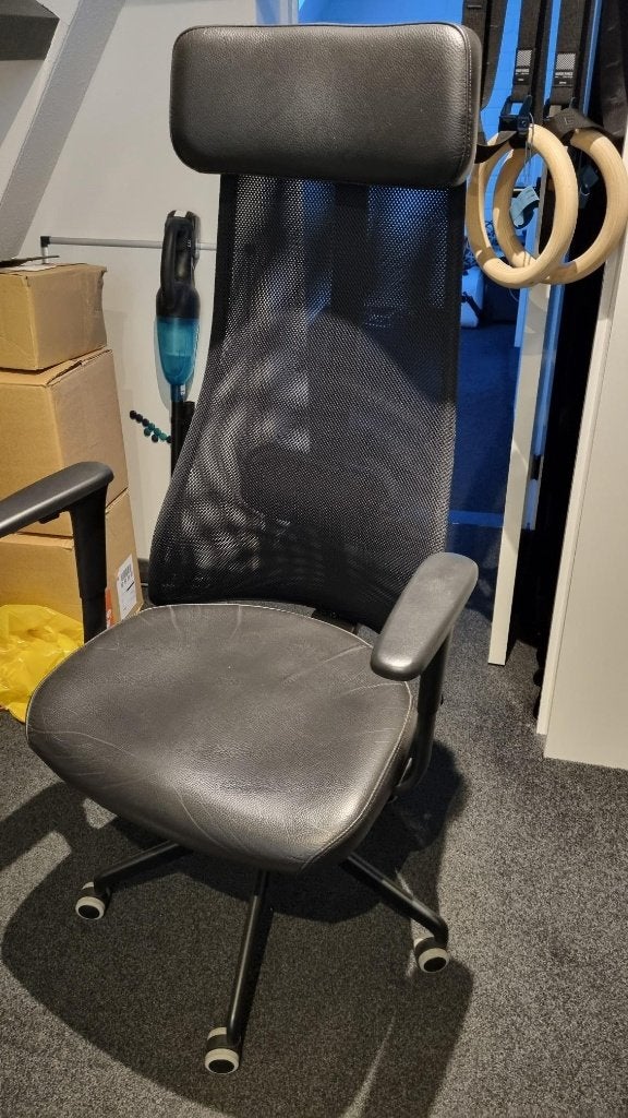 Bureaustoel Ikea (Järvfjället), Huis en Inrichting, Bureaustoelen, Ophalen, Gebruikt, Zwart, Bureaustoel