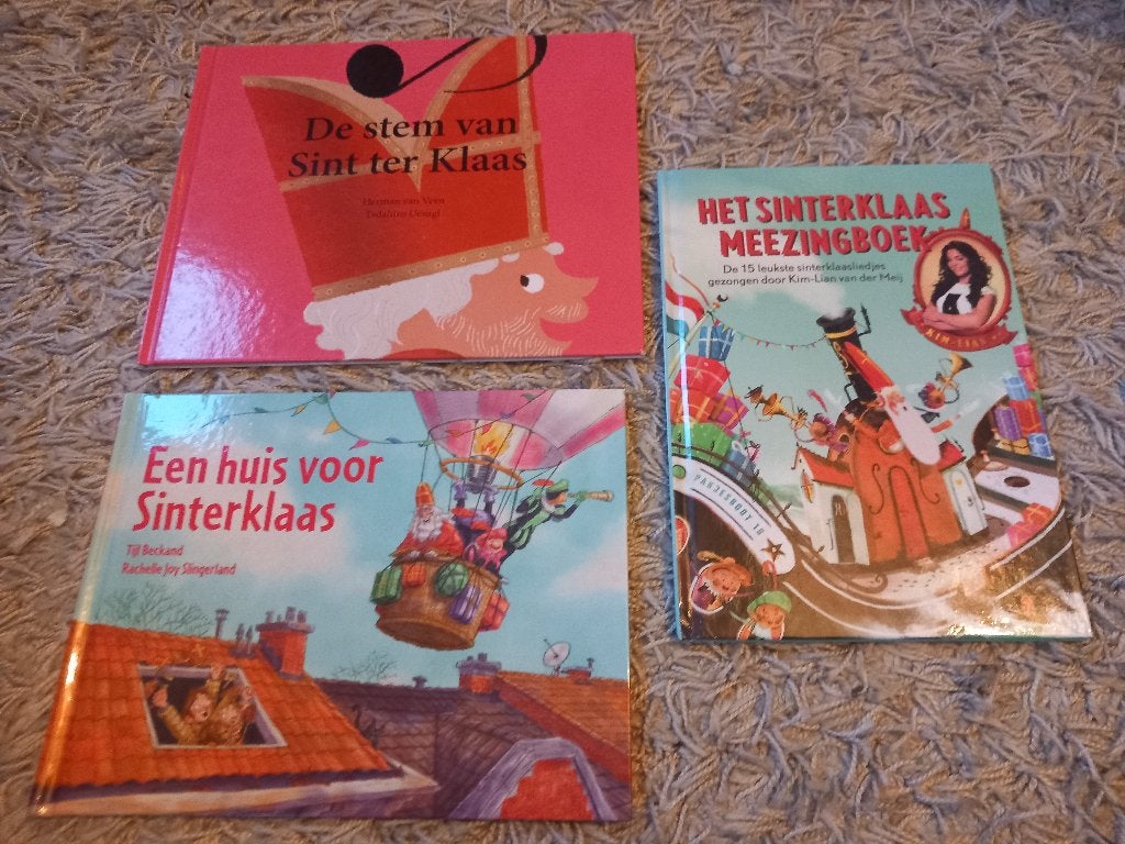 Kinderboeken set van 3 Sinterklaas boeken, Diversen, Sinterklaas, Ophalen of Verzenden, Zo goed als nieuw