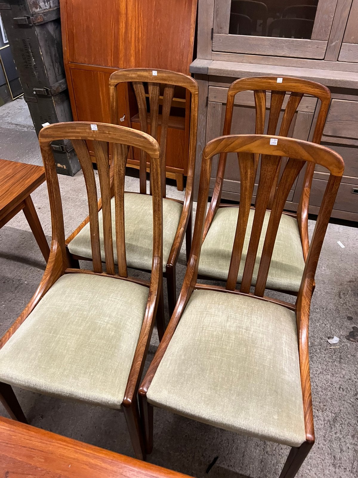 Vintage eetkamerstoelen set van 4, Ophalen
