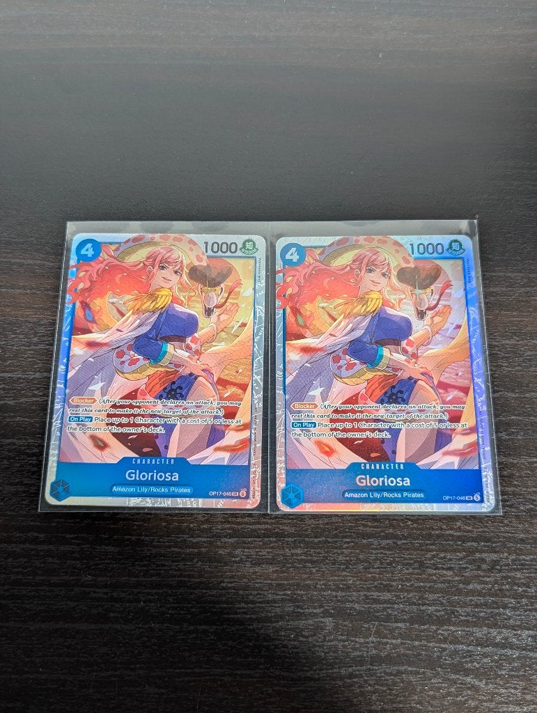 2x Gloriosa (OP17-046) (V.1) The World’s Strongest Warriors, Ophalen of Verzenden