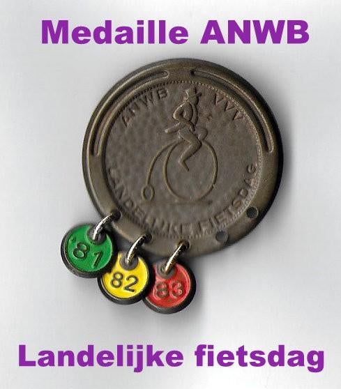 Fietsvaantjes / medailles rijwiel vierdaagse + fietsdagspeld, Ophalen of Verzenden, Overige materialen