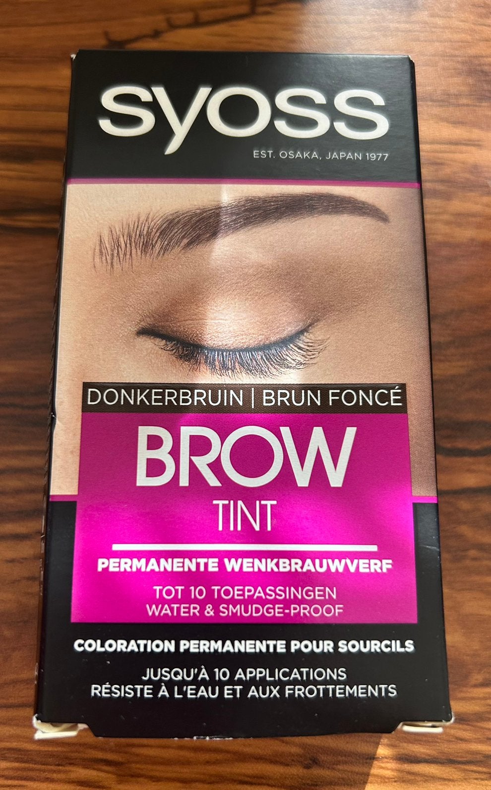 Permanente wenkbrauwverf donkerbruin, Verzenden, Nieuw, Bruin, Ogen