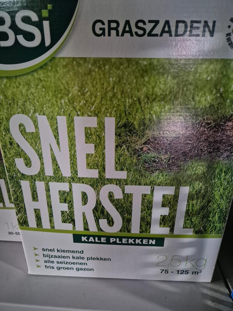 Opruiming Graszaad 2.5kg, Verzenden, Volle zon